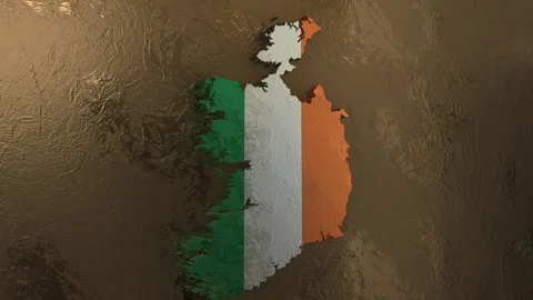 Ireland Map Stock Footage 277921798