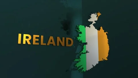 Ireland Map Stock Footage 279747521