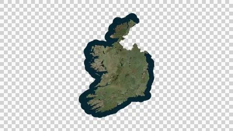 Ireland Map Stock Illustration