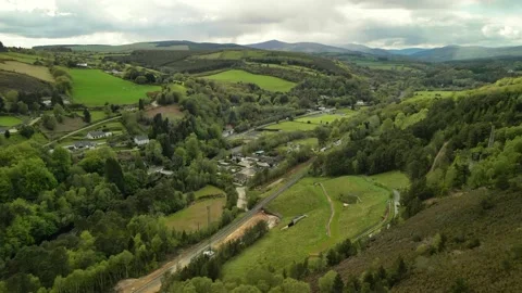 Ireland Mountain Landscape Stock Footage