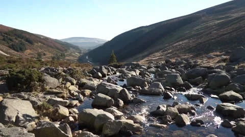 Ireland Mountain River Stream Video stock 46759356