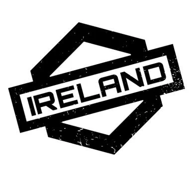Ireland rubber stamp Stock Illustration