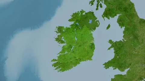 Ireland, satellite B - raw data Stock Illustration