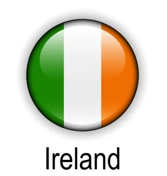 Ireland state flag Stock Illustration