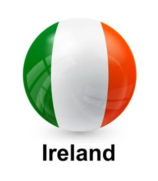 Ireland state flag Stock Illustration