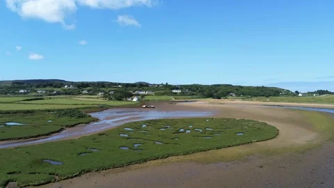 Ireland Tidal Estuary Stock Footage 112733032