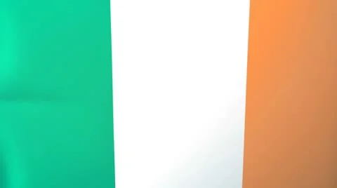 Ireland Waving Flag Stock Footage 10762021