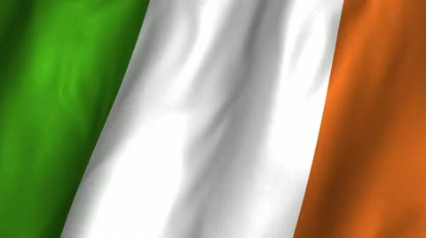 Ireland Waving Flag Stock Footage 12281932