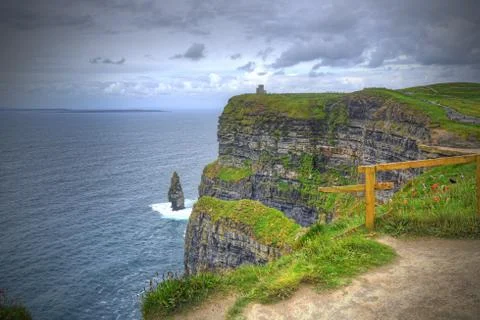 Ireland's Cliffs of Moher Stockfoto's