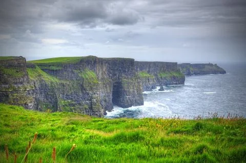 Ireland's Cliffs of Moher Stockfoto's