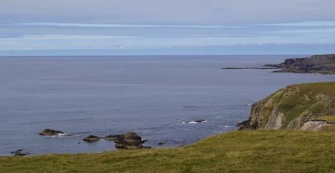 Irelands coasts  Cliffs between Glencolumbkill and Malin Beg Stock Photos
