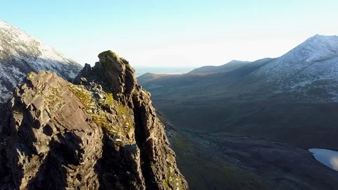 Irelands Highest Mountain Stock Footage 70176252
