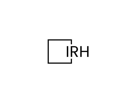 IRH letter initial logo design vector illustration Stock Illustration