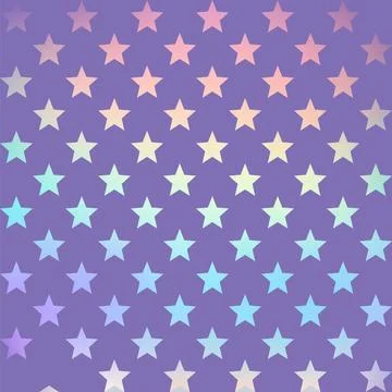 Irid seamless pattern. Holography shapes. Gradient color stars. Y2k minimal g 스톡 일러스트