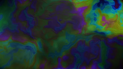 Iridescent Abalone Paua Shell Nacre Swirl Abstract Seamless Loop Stock Footage 348869280