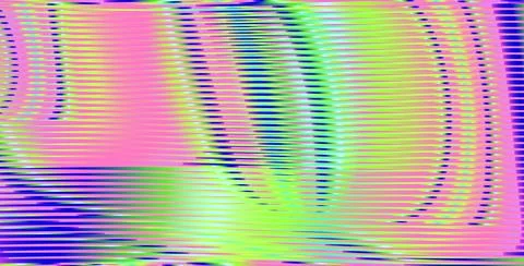 Iridescent abstract horizontal texture with lines and moire effect. Stock Illustration