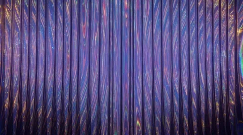 Iridescent blue ribbed wall with shimmering light effects Stock Footage 331450596