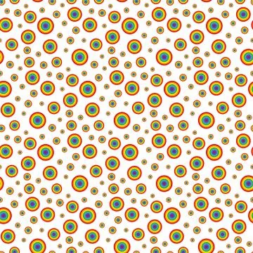 Iridescent Circles. Pattern. Illustrazione stock