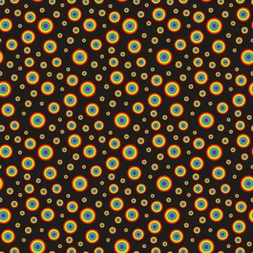 Iridescent Circles. Pattern. Stock Illustration