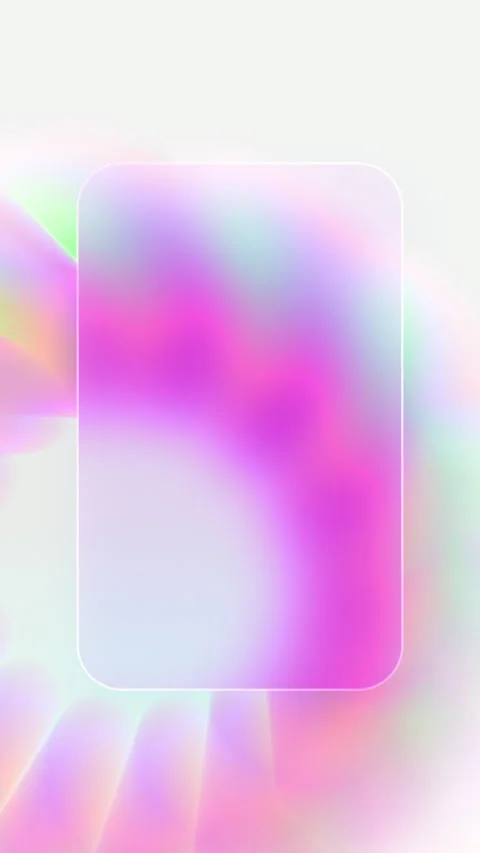 Iridescent colored blur wheel rolling and frosted glass surface design Stock-Footage 333051095