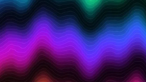 Iridescent digital ripple texture with colorful waves and Stock Footage 341756127