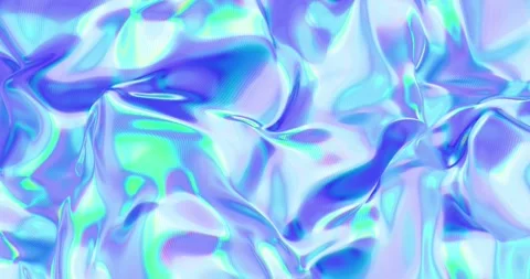 Iridescent Flow Loop Abstract Holographic Wave Animation Stock Footage 317315887
