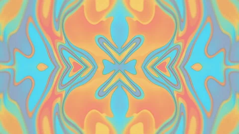 Iridescent flowing gradients loop animation kaleidoscopic cover 3d footage Video stock 164722538