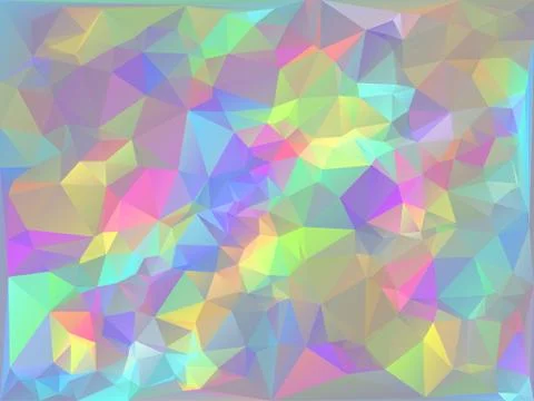Iridescent Geometric Background Stock Illustration