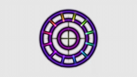 Iridescent Geometric Icon Animation Seamless Loop Stock Footage 341834254