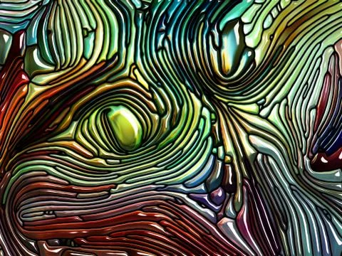 Iridescent Glass Evolution イラスト素材