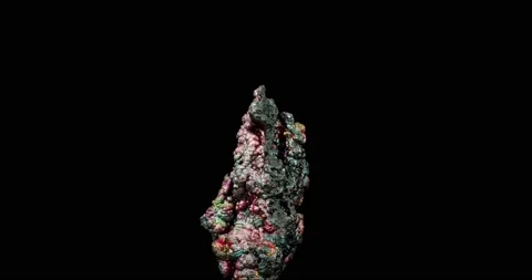Iridescent goethite 360° rotation in 4k Stock Footage 237601846