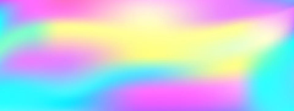 Iridescent gradient wave with soft rainbow flow for stationery card. Pastel Illustrazione stock
