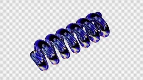 Iridescent Helix Element Seamless Loop Animation Stock Footage 275977169