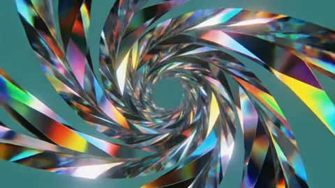 Iridescent Helix Funnel Motion Background Stock-Footage 331703615