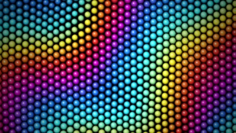Iridescent Hexagonal Pattern Flowing Abstract Waves Cinematic Motion Backgrou Stock Footage 344843432