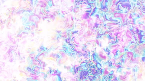 Iridescent holographic fluid seamless loop. Abstract background. Stock Footage 344482931