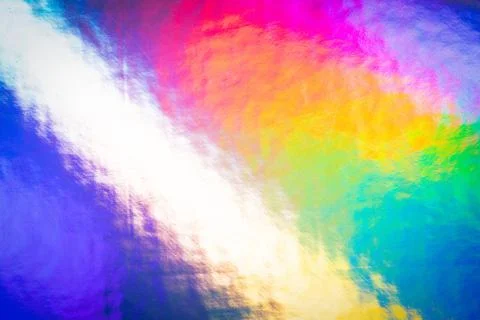 An iridescent holographic foil background Stock Photos