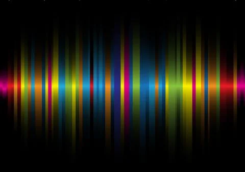 Iridescent light on a black background Stock Illustration