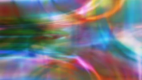 Iridescent Liquid Light Overlay Background Seamless Loop Vídeos de archivo 343110430