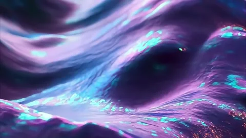Iridescent Liquid Surface - Abstract 4K Animation Stock Footage 285836959