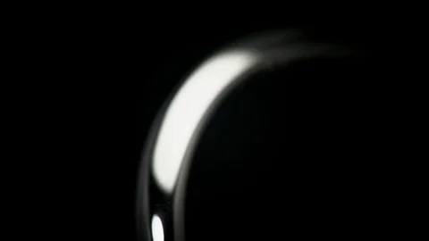Iridescent Metal Reflections On Black Background Stock Footage 73959867