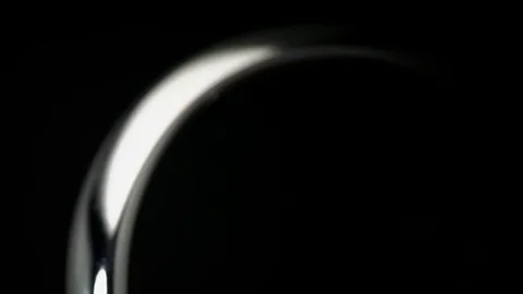 Iridescent Metal Reflections On Black Background Stock Footage 73960103