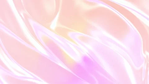 Iridescent Pastel Pink Silk Waves Liquid Pearl Motion Background Stock Footage 345723172