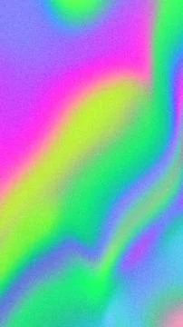 Iridescent Pastel Wave Pattern in Green, Pink, Blue for Y2K Design Stock Illustration