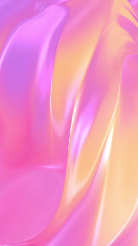 Iridescent Pink Liquid Silk Ripples Animated Vertical Background Stock Footage 345722369