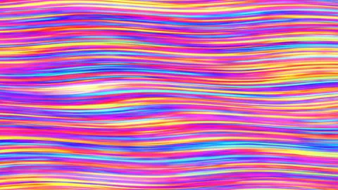 Iridescent Rainbow Light Stream Lines Curved Wave Gradient Flow Stock Footage 130384483