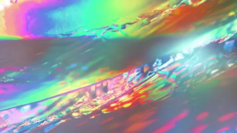 Iridescent Rainbow Liquid Surface Holographic Background Stock-Footage 328274744