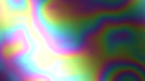 Iridescent Rainbow Oil Slick Gradient Flow Stock Footage 342809846