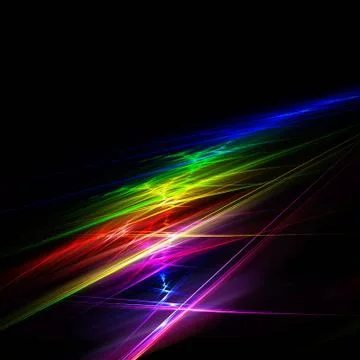 Iridescent rays Stock Illustration