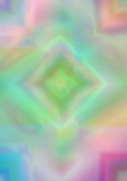 Iridescent  rhombuses on light background Stock Illustration